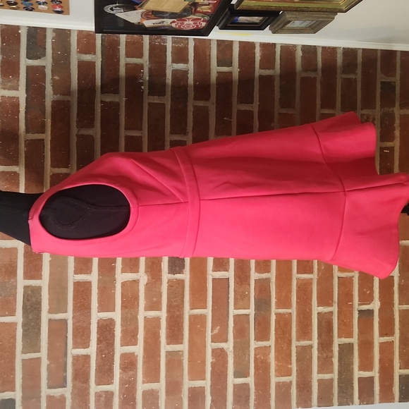 LOFT Pink Pleated Sheath Mini Dress, Size 12P - Picture 5 of 7